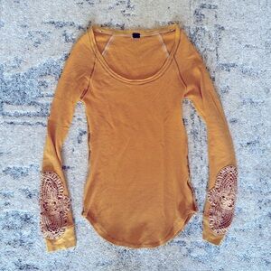Free People “We The Free” Yellow Long Sleeve
